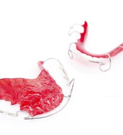 Retainer on white background